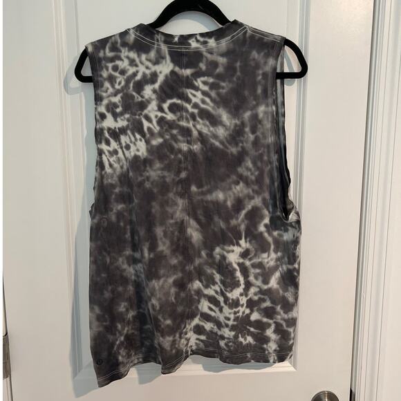 Lululemon All Yours Tie Dye Sleeveless Athletic Tank Top Graphite ptp21 - Picture 5 of 8